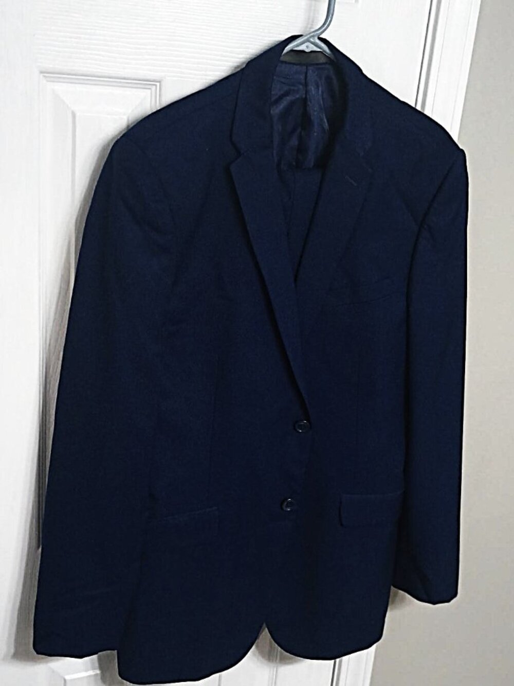 Curativa Bespoke Design Men Slim Fit Blue 2 Piece Suit 42L